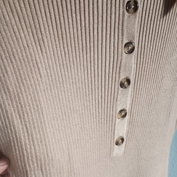 Araminta James Fall Camel Knit Sweater Dress - Picture 9 of 10